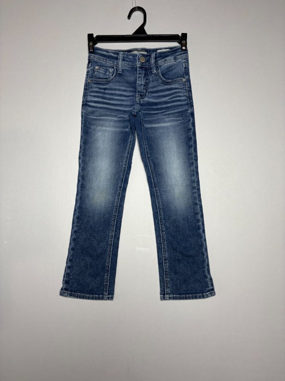 Department West Tripp Bootcut Jeans Buckle Boys Comfort Stretch Size 6 Regular